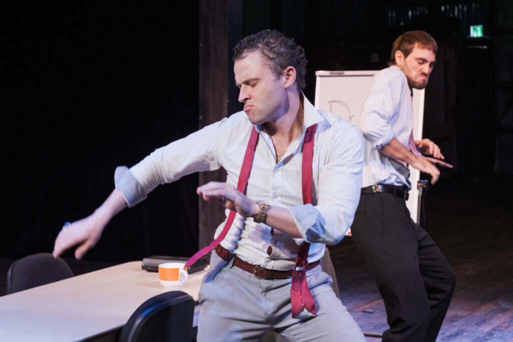 States of Decay is a series of plays directed by Felicity Cribb, Libby McAneney and Laila Chesterman and presented by the Graduating Company of 2025.
The show is comprised of three individual plays which collectively examine what it is to experience deterioration of the mind, the soul, and your world as you know it.
Each piece will be performed as its own self-contained work of theatre.
Piece I.
Director: Felicity Cribb
Cast: Luke Condie, Finn Couzner, Hannah King, Lily MacNevin, Katie Matthews, Huxley Fortas Pierce
Piece II.
Director: Libby McAneney
Cast: Jad Deeb, Victoria Fowler, Lisandro Garcia, Sage Chihiro Kikui, Norah Masige, Brook Taylor Moore, Sylvie Proude, Ella Wilson
Piece III.
Director: Laila Chesterman
Cast: Seth Barrun, Alex Castello, Lara Harriman, Indiana Jamie, Dan Micallef, Will Thomas, Amos Walker
Photo by Robert Catto, on Thursday 1 May, 2025. Please credit & tag the photographer when images are used - @robertcatto on Instagram, Threads & Twitter, @robertcatto.com on Bluesky, @robertcattophotographer on Facebook.