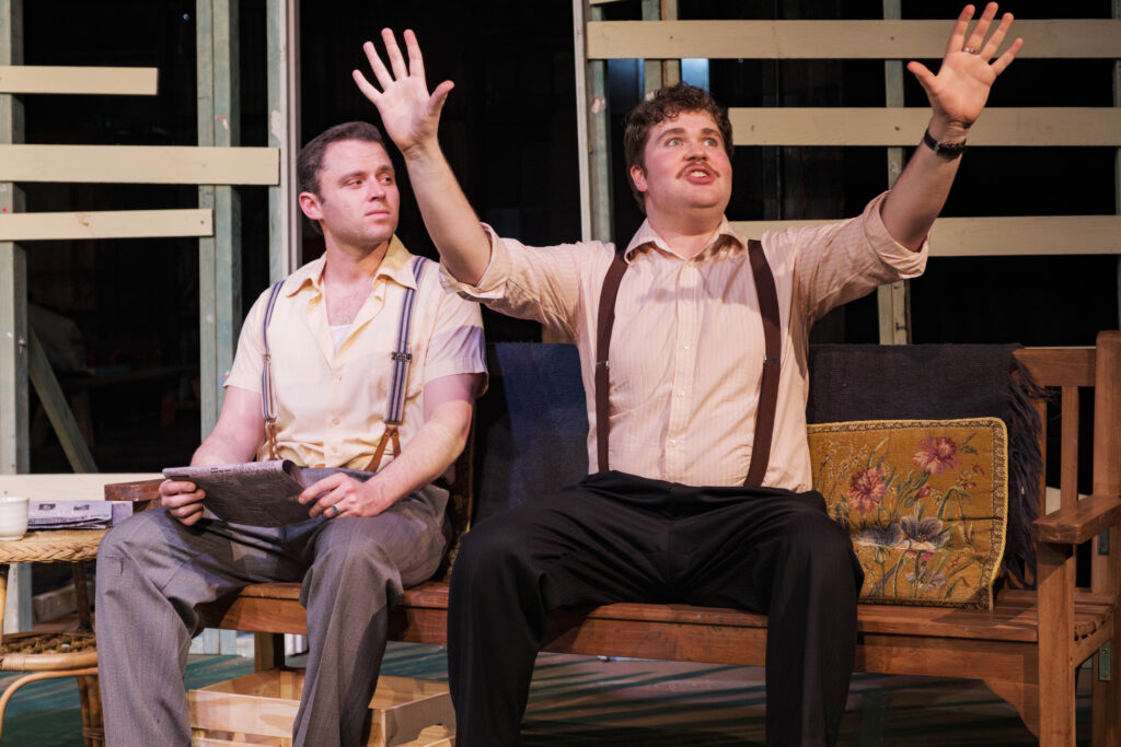 Actors Centre Australia presents All My Sons
Written by Arthur Miller, directed by Sandie Eldridge, and featuring members of the Graduating Company of 2025.
Step into post-war America with All My Sons, Arthur Miller’s explosive drama of love, guilt, and the unbearable weight of the American Dream. Joe Keller is a successful businessman with a past he wants to forget but the truth has a price. Who’s prepared to pay it? With searing intensity and razor-sharp dialogue, Miller’s classic is a powerful portrait of a family haunted by lies and searching for redemption.
Cast:
Huxley Forras, Finn Couzner, Will Thomas, Lily MacNevin, Norah Masige, Luke Condie, Sylvie Proude, Ella Wilson, Lisandro Garcia.
Photo by Robert Catto, on Thursday 21 August, 2025. Please credit & tag the photographer when images are used - @robertcatto on Instagram, Threads & Twitter, @robertcatto.com on BlueSky, and @robertcattophotographer on Facebook.