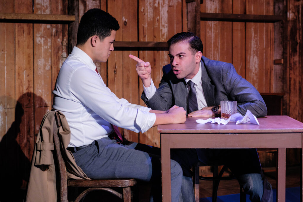 Actors Centre Australia presents Angels in America: Millennium Approaches
Written by Tony Kushner, directed by Troy Harrison, featuring members of the Graduating Company of 2025.
Angels in America: Millennium Approaches is the first part of Tony Kushner’s Pulitzer Prize-winning epic that explores politics, identity, and the AIDS crisis in 1980s America. Set in New York City, the play follows a diverse cast of characters—including a gay couple grappling with illness and separation, a closeted Mormon lawyer and his wife, an 'ex-ex' gay Black drag queen, infamous lawyer Roy Cohn and the ghost of Ethel Rosenberg—as their lives intersect in unexpected, magical, and heartbreaking ways.
Blending sharp wit, raw emotion, and supernatural visions, Angels in America is a bold and haunting meditation on love, faith, politics, religion and the end of the 20th century.
Cast: Seth Rafael Barrun, Jad Deeb, Victoria Fowler, Hannah King, Norah Masige, Katie Matthews, Dan Micallef, and Will Thomas.
Photo by Robert Catto, on Friday 16 May, 2025. Please credit & tag the photographer when images are used - @robertcatto on Instagram, Threads & Twitter, @robertcatto.com on BlueSky, @robertcattophotographer on Facebook.