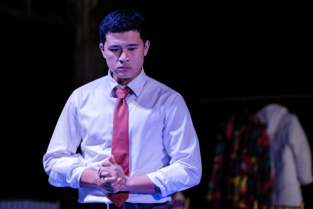 Actors Centre Australia presents Angels in America: Millennium Approaches
Written by Tony Kushner, directed by Troy Harrison, featuring members of the Graduating Company of 2025.
Angels in America: Millennium Approaches is the first part of Tony Kushner’s Pulitzer Prize-winning epic that explores politics, identity, and the AIDS crisis in 1980s America. Set in New York City, the play follows a diverse cast of characters—including a gay couple grappling with illness and separation, a closeted Mormon lawyer and his wife, an 'ex-ex' gay Black drag queen, infamous lawyer Roy Cohn and the ghost of Ethel Rosenberg—as their lives intersect in unexpected, magical, and heartbreaking ways.
Blending sharp wit, raw emotion, and supernatural visions, Angels in America is a bold and haunting meditation on love, faith, politics, religion and the end of the 20th century.
Cast: Seth Rafael Barrun, Jad Deeb, Victoria Fowler, Hannah King, Norah Masige, Katie Matthews, Dan Micallef, and Will Thomas.
Photo by Robert Catto, on Friday 16 May, 2025. Please credit & tag the photographer when images are used - @robertcatto on Instagram, Threads & Twitter, @robertcatto.com on BlueSky, @robertcattophotographer on Facebook.