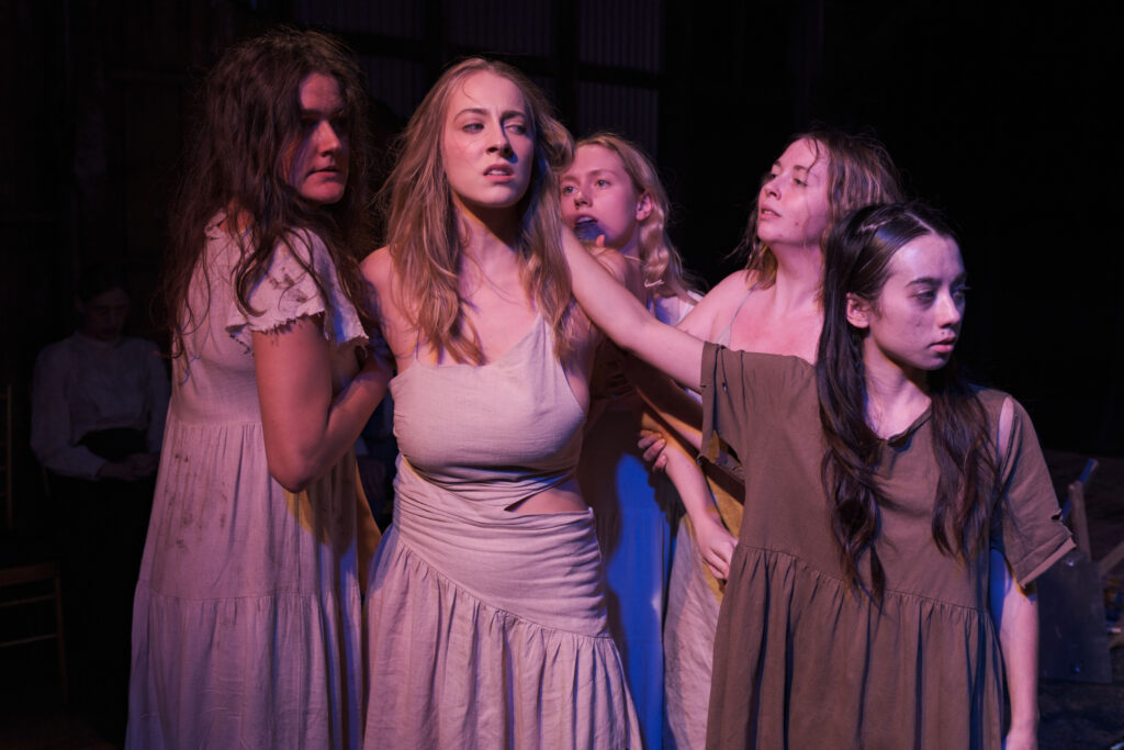 States of Decay is a series of plays directed by Felicity Cribb, Libby McAneney and Laila Chesterman and presented by the Graduating Company of 2025.
The show is comprised of three individual plays which collectively examine what it is to experience deterioration of the mind, the soul, and your world as you know it.
Each piece will be performed as its own self-contained work of theatre.
Piece I.
Director: Felicity Cribb
Cast: Luke Condie, Finn Couzner, Hannah King, Lily MacNevin, Katie Matthews, Huxley Fortas Pierce
Piece II.
Director: Libby McAneney
Cast: Jad Deeb, Victoria Fowler, Lisandro Garcia, Sage Chihiro Kikui, Norah Masige, Brook Taylor Moore, Sylvie Proude, Ella Wilson
Piece III.
Director: Laila Chesterman
Cast: Seth Barrun, Alex Castello, Lara Harriman, Indiana Jamie, Dan Micallef, Will Thomas, Amos Walker
Photo by Robert Catto, on Thursday 1 May, 2025. Please credit & tag the photographer when images are used - @robertcatto on Instagram, Threads & Twitter, @robertcatto.com on Bluesky, @robertcattophotographer on Facebook.