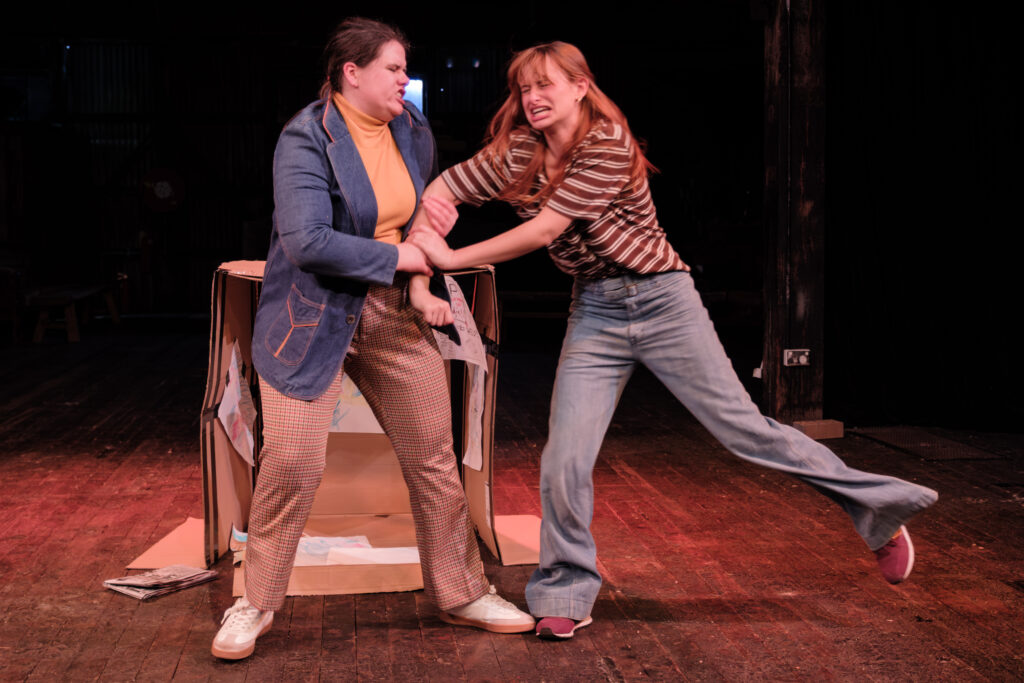 Actors Centre Australia presents Top Girls
Written by Caryl Churchill, directed by Adam Cook, and featuring members of the Graduating Company of 2025.

Top Girls is a landmark feminist play by Caryl Churchill that explores the cost of success for women in a patriarchal society. The play famously opens with a surreal dinner party featuring historical and mythical women, then shifts to the story of Marlene, a career-driven woman who has sacrificed personal relationships for professional advancement. 

Through fragmented structure and overlapping dialogue, Churchill critiques Thatcher-era individualism and examines the complex intersections of gender, class, and ambition.

Cast: Felicity Cribb, Victoria Fowler, Lara Harriman, Indiana Jamie, Sage Chihiro Kikui, Katie Matthews, Lily MacNevin, Libby McAneney, and Brook Taylor Moore.

Photo by Robert Catto, on Friday 22 August, 2025. Please credit & tag the photographer when images are used - @robertcatto on Instagram, Threads & Twitter, @robertcatto.com on BlueSky, and @robertcattophotographer on Facebook.